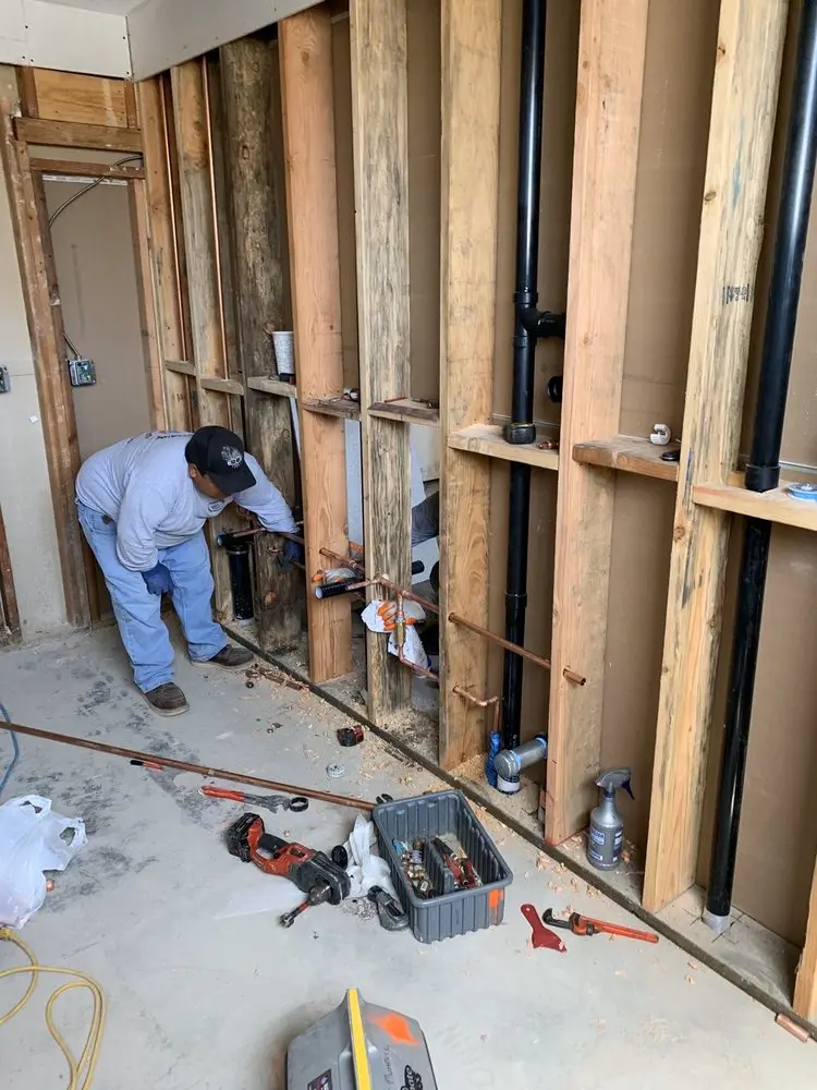 Commercial rough-in plumbing for Water Heater Replacement in Shannon